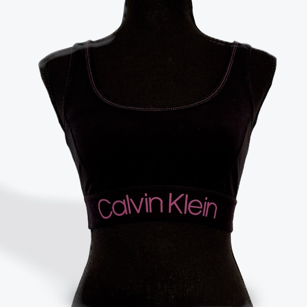 Calvin Klein Black Sports Bra with Racerback